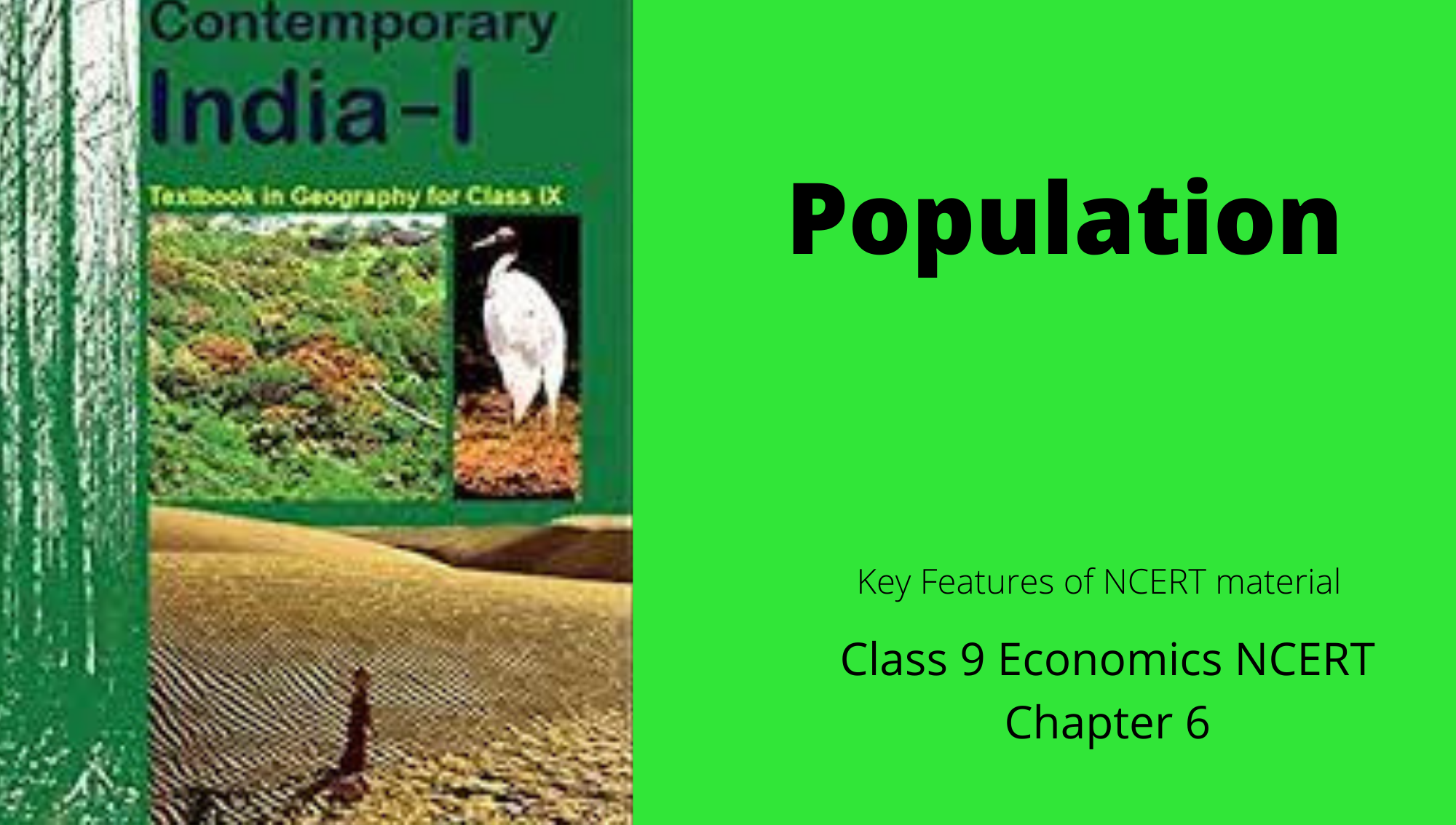 Populationclass 9 Geography Ncert Chapter 6 Reeii Education 