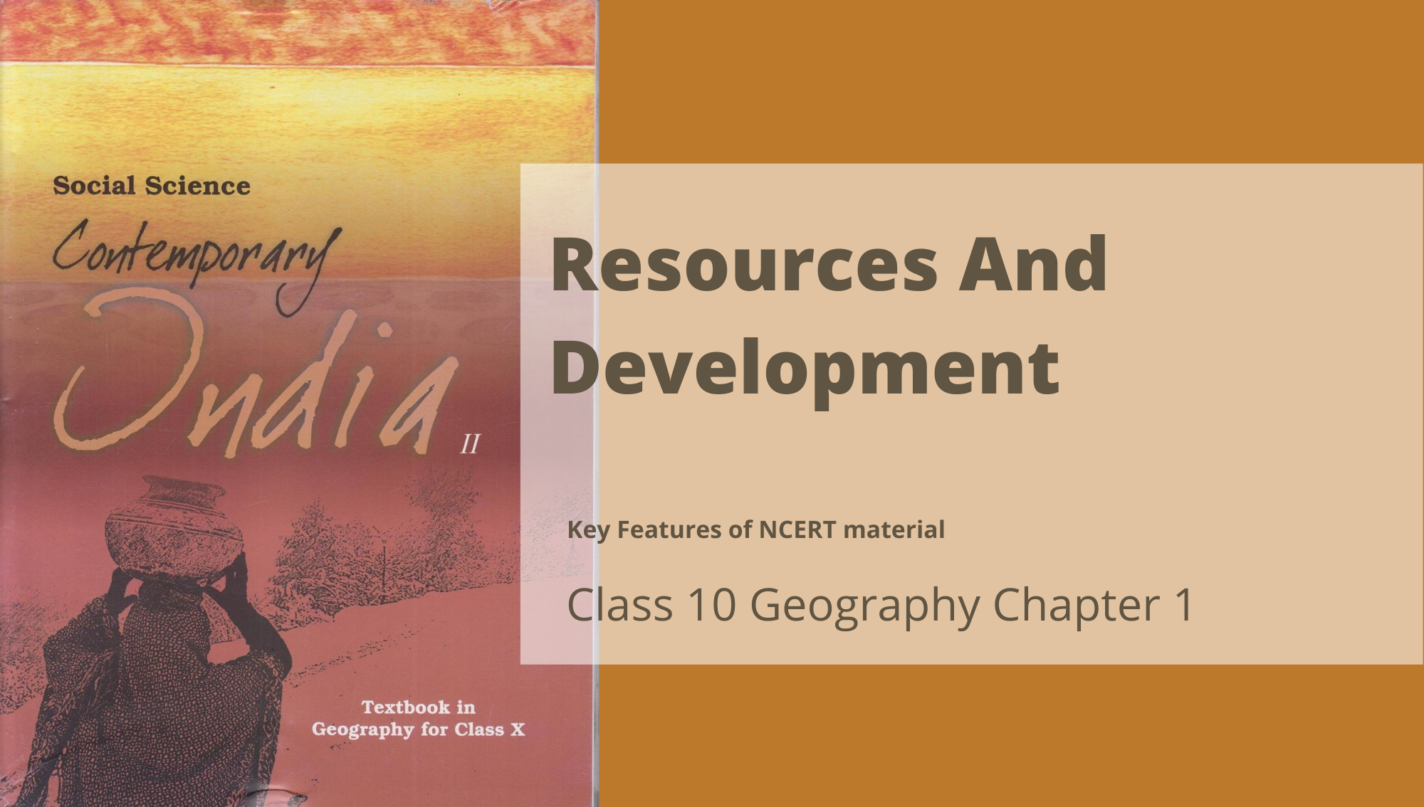 Resources And Development Class 10 Ncert Solutions