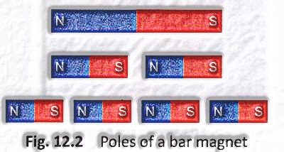 poles of a bar magnet