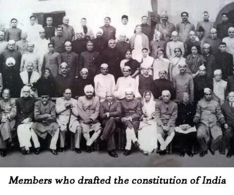 members who drafted the constitution of india