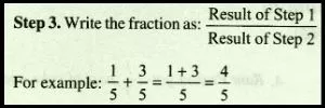 step 3: write the fraction